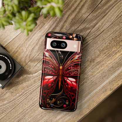 Red Butterfly Google Pixel Tough Case