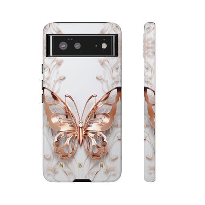 Rose Gold Butterfly Google Pixel Tough Case