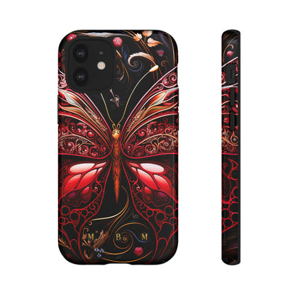 Red Butterfly iPhone Tough Case