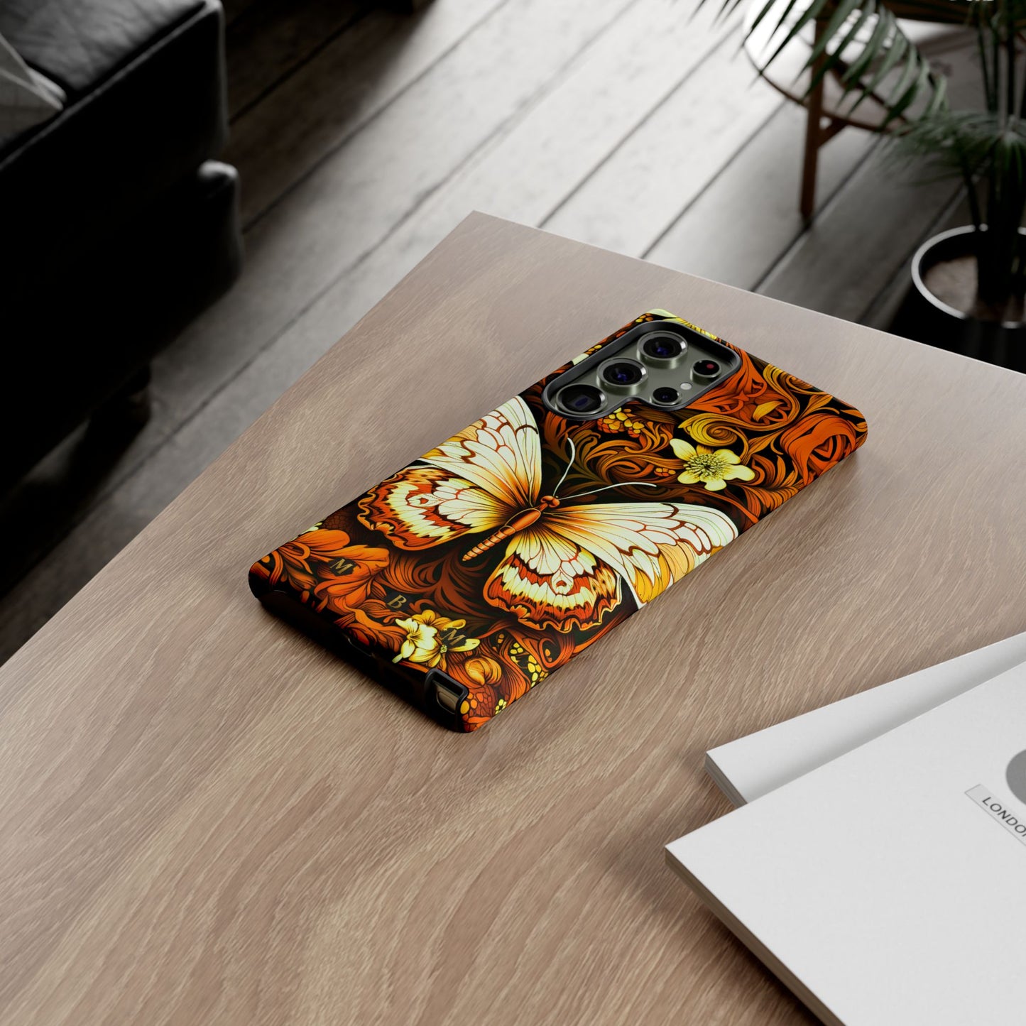Vintage Orange Samsung Galaxy S Tough Case