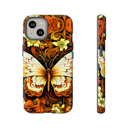 Vintage Orange iPhone Tough Case