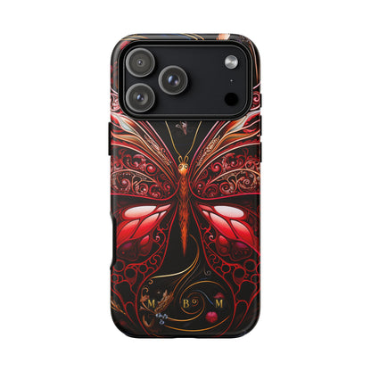 Red Butterfly iPhone Tough Case