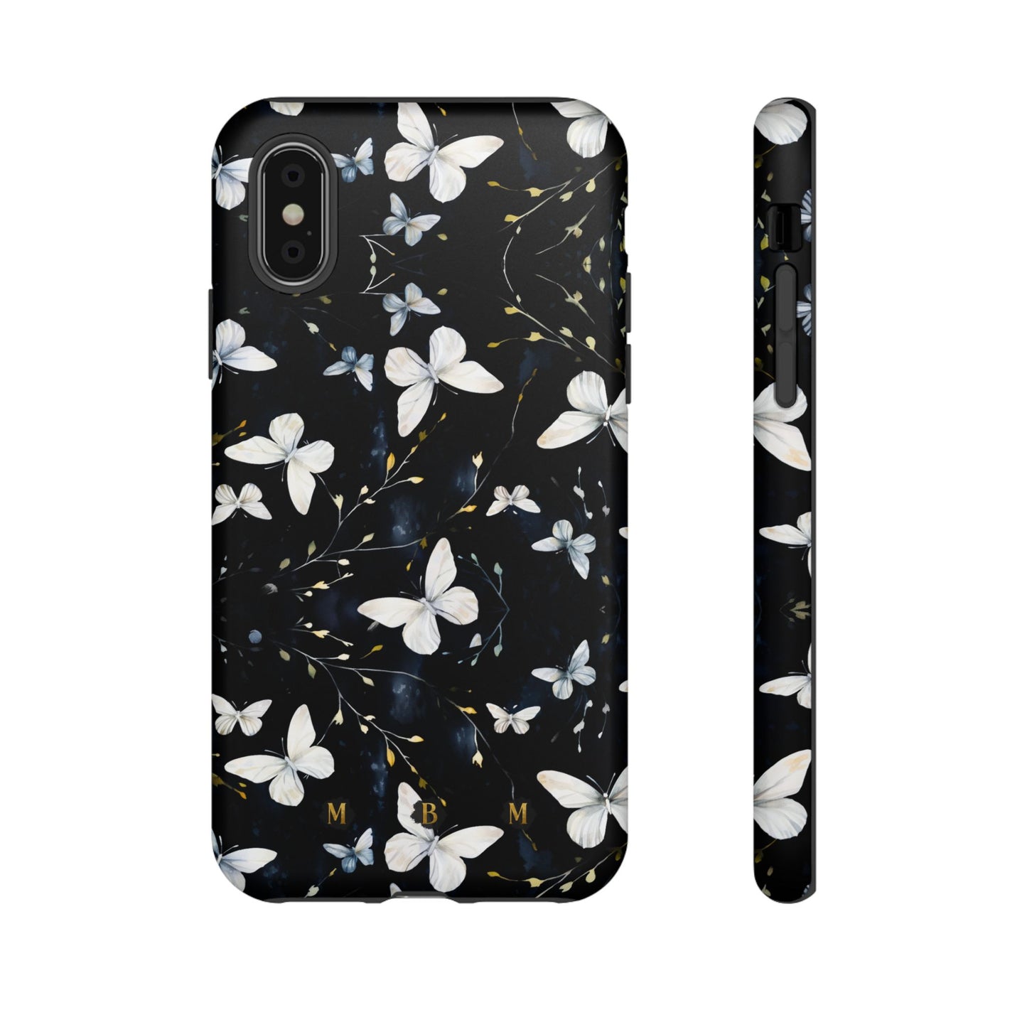 White Butterflies iPhone Tough Case