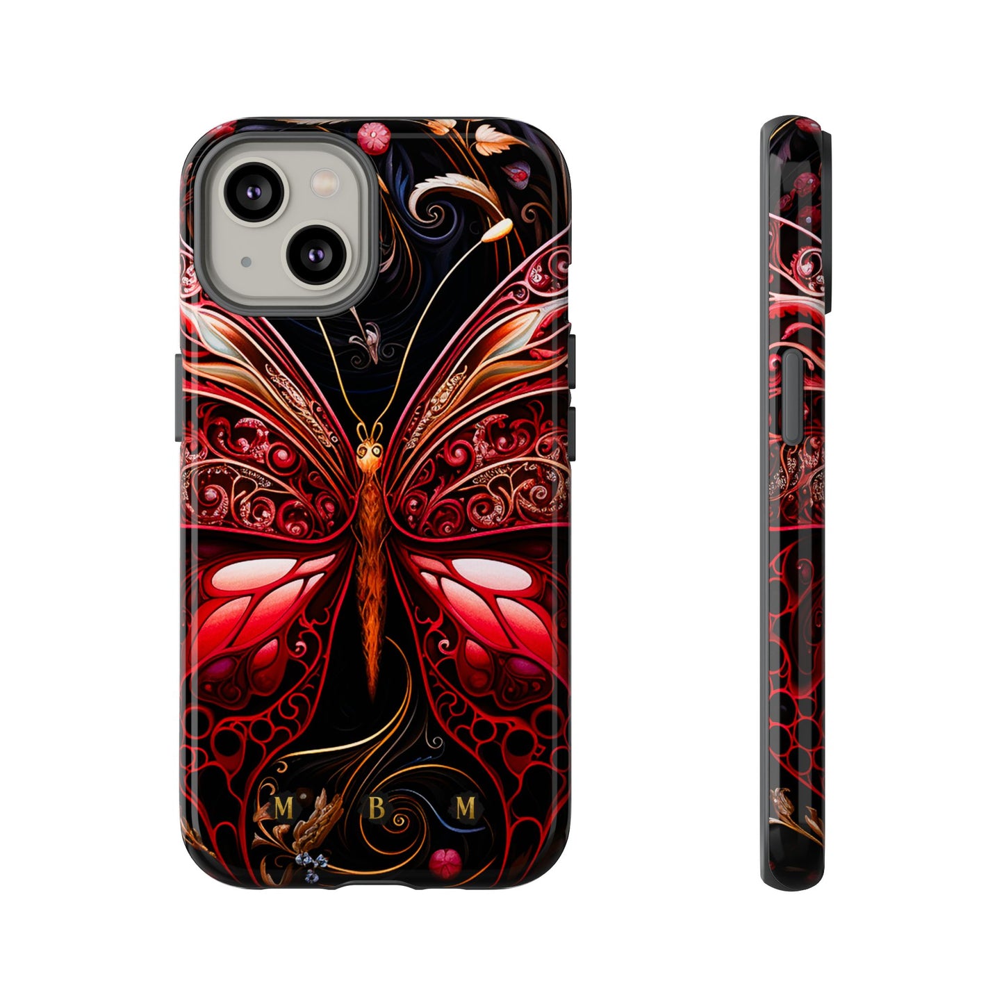 Red Butterfly iPhone Tough Case