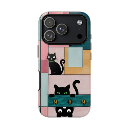 Block Cats iPhone Tough Case