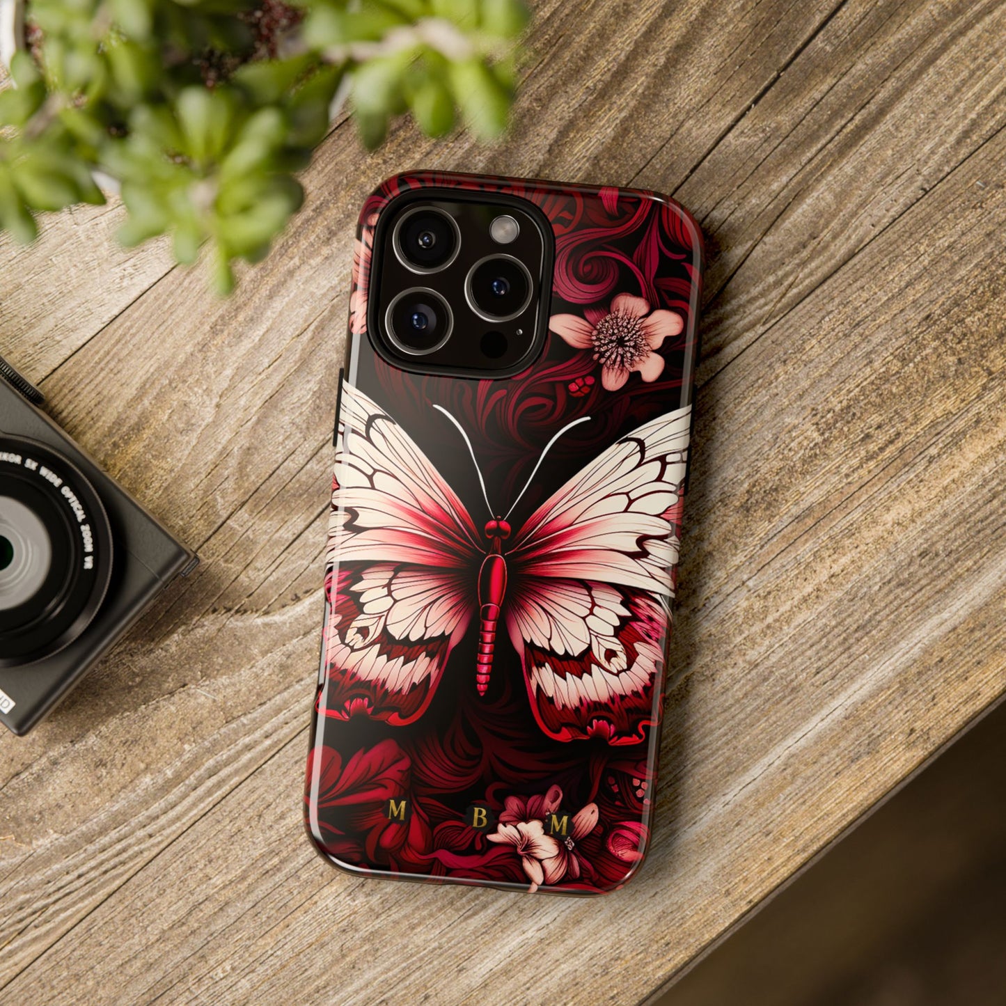 Vintage Butterfly iPhone Tough Case