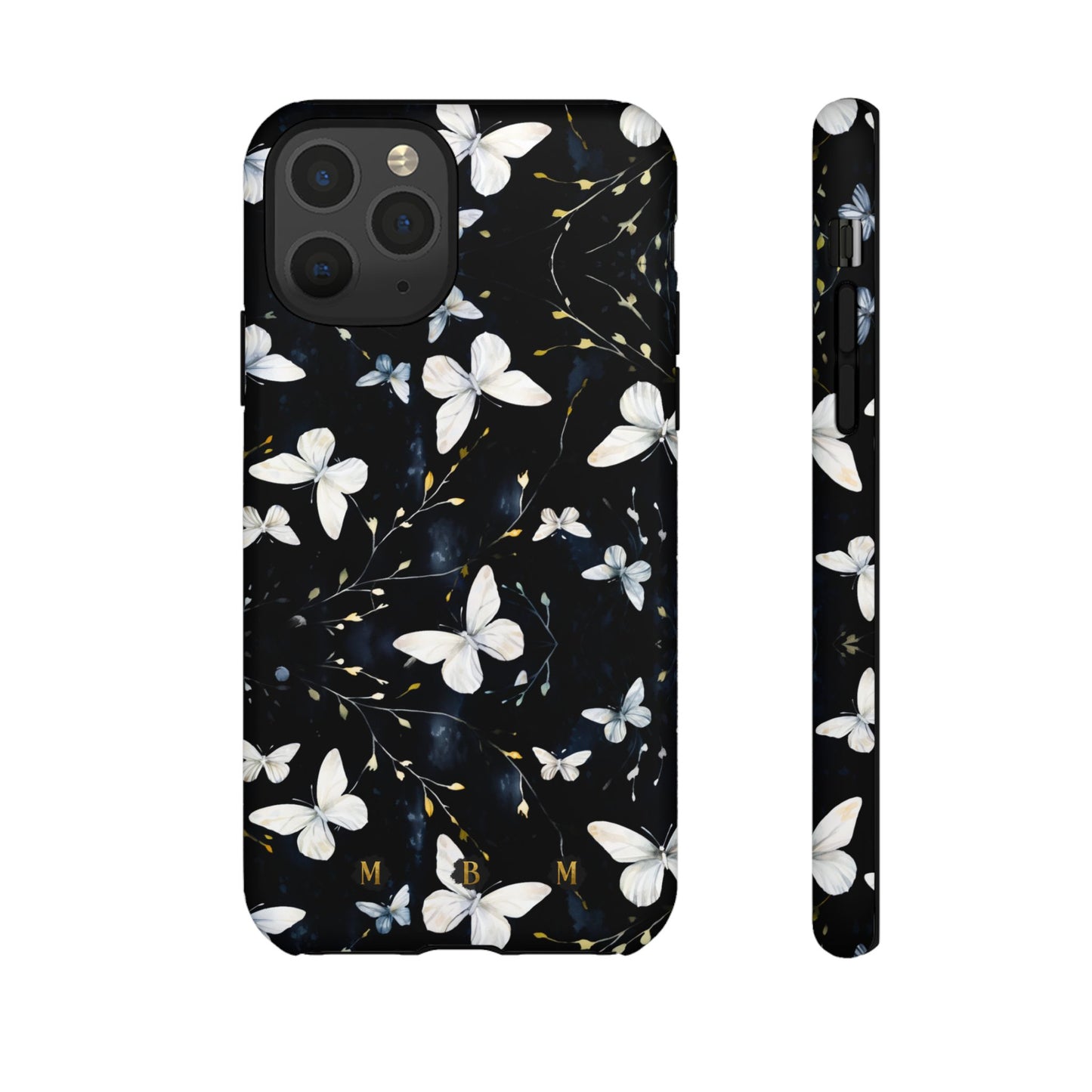 White Butterflies iPhone Tough Case