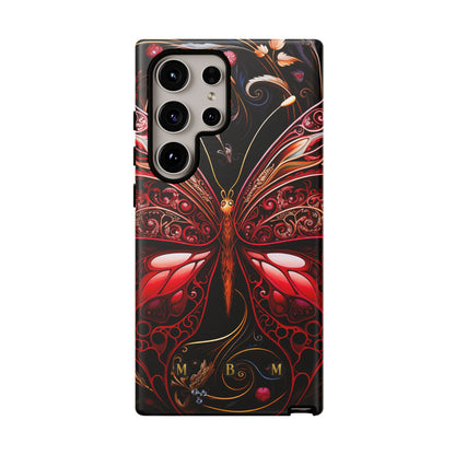 Red Butterfly Samsung Galaxy S Tough Case
