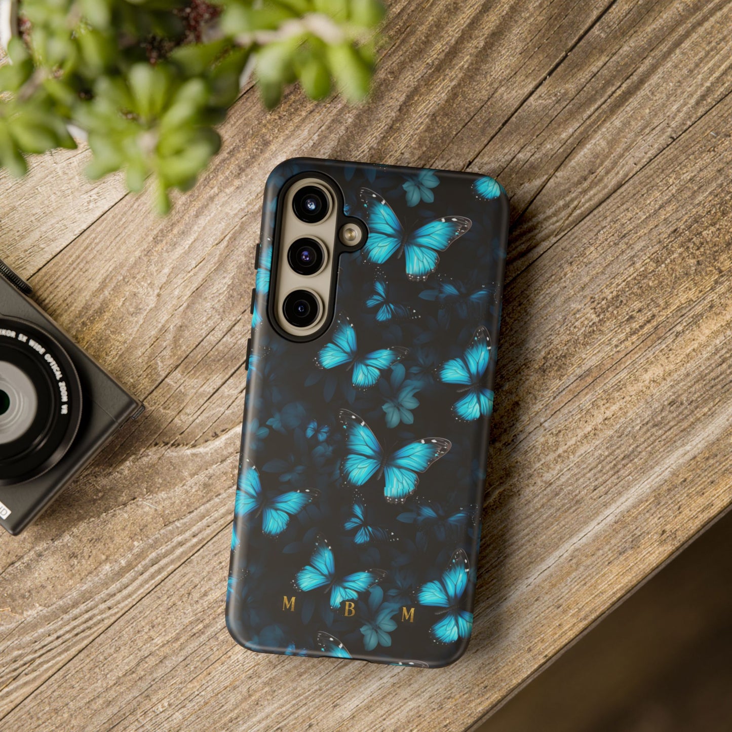 Blue Butterflies Samsung Galaxy S Tough Case