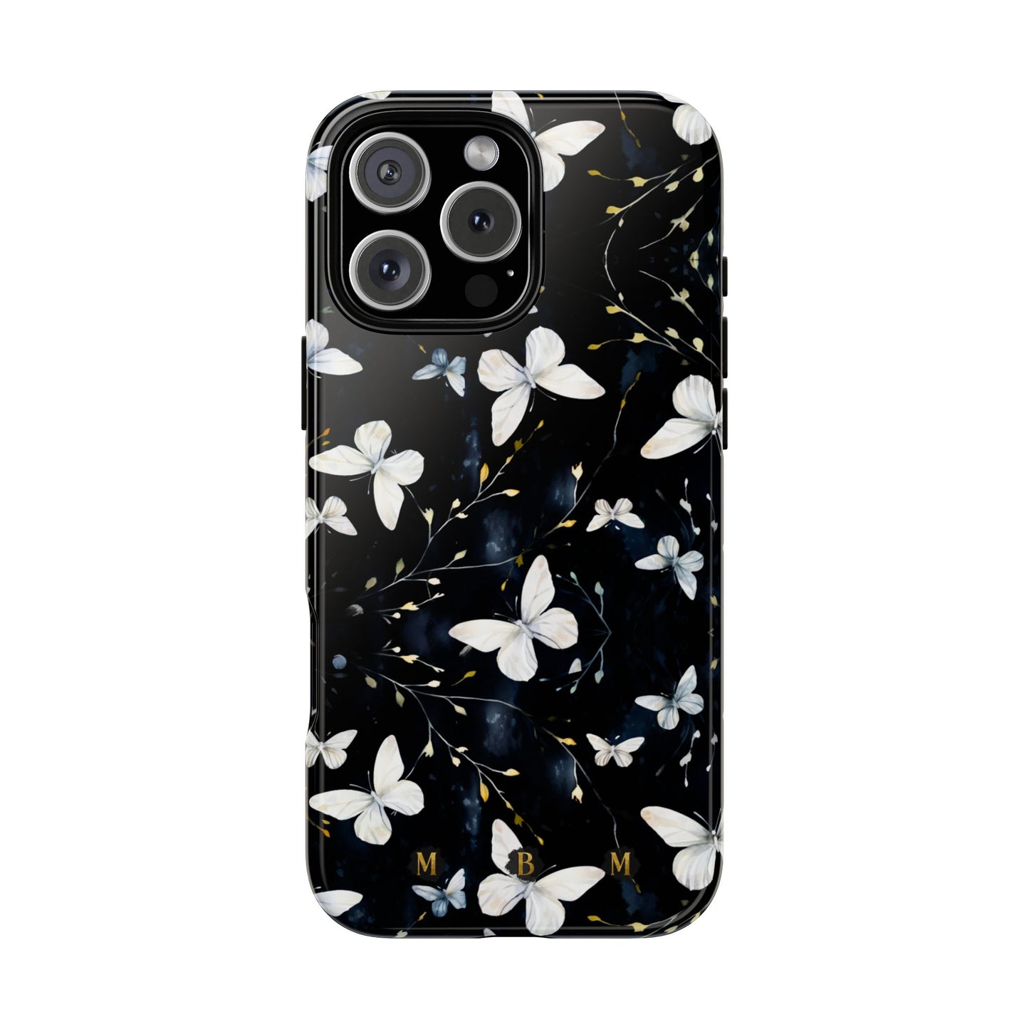 White Butterflies iPhone Tough Case