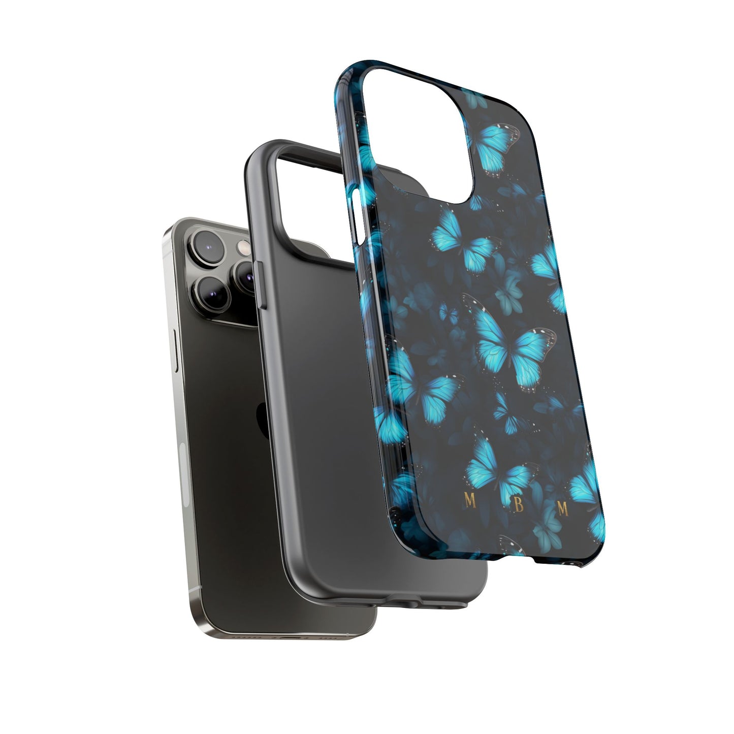 Blue Butterflies iPhone Tough Case