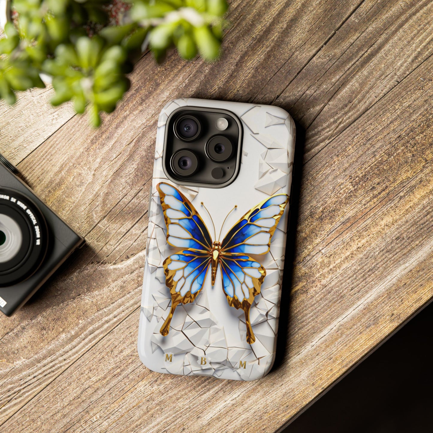 Sapphire Butterfly iPhone Tough Case