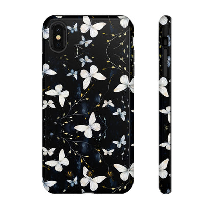 White Butterflies iPhone Tough Case