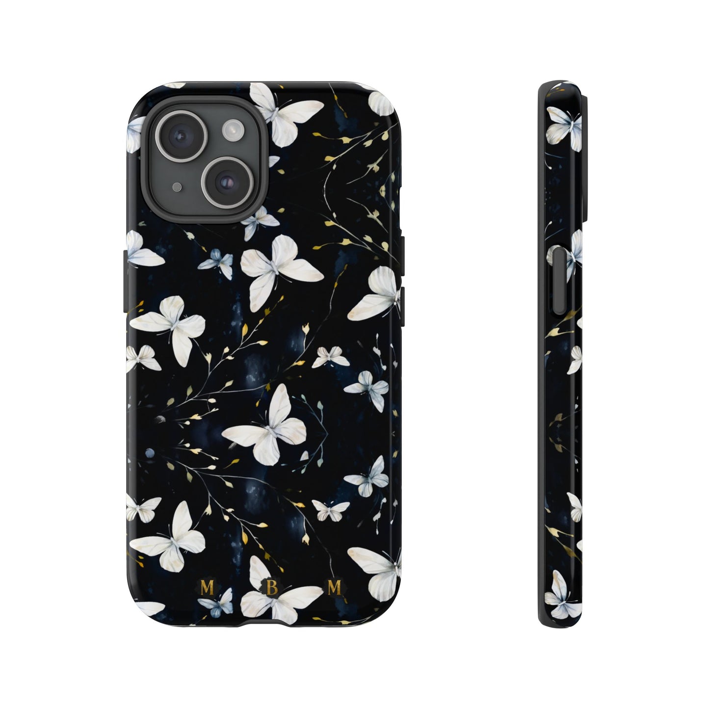 White Butterflies iPhone Tough Case
