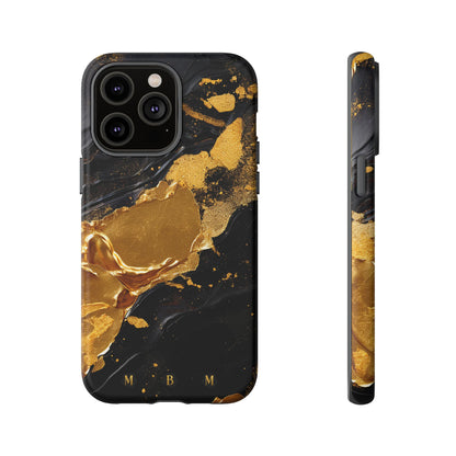 Black Gold iPhone Tough Case