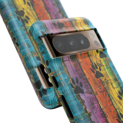 Rainbow Paws Google Pixel Tough Case