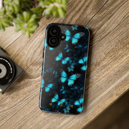 Blue Butterflies iPhone Tough Case