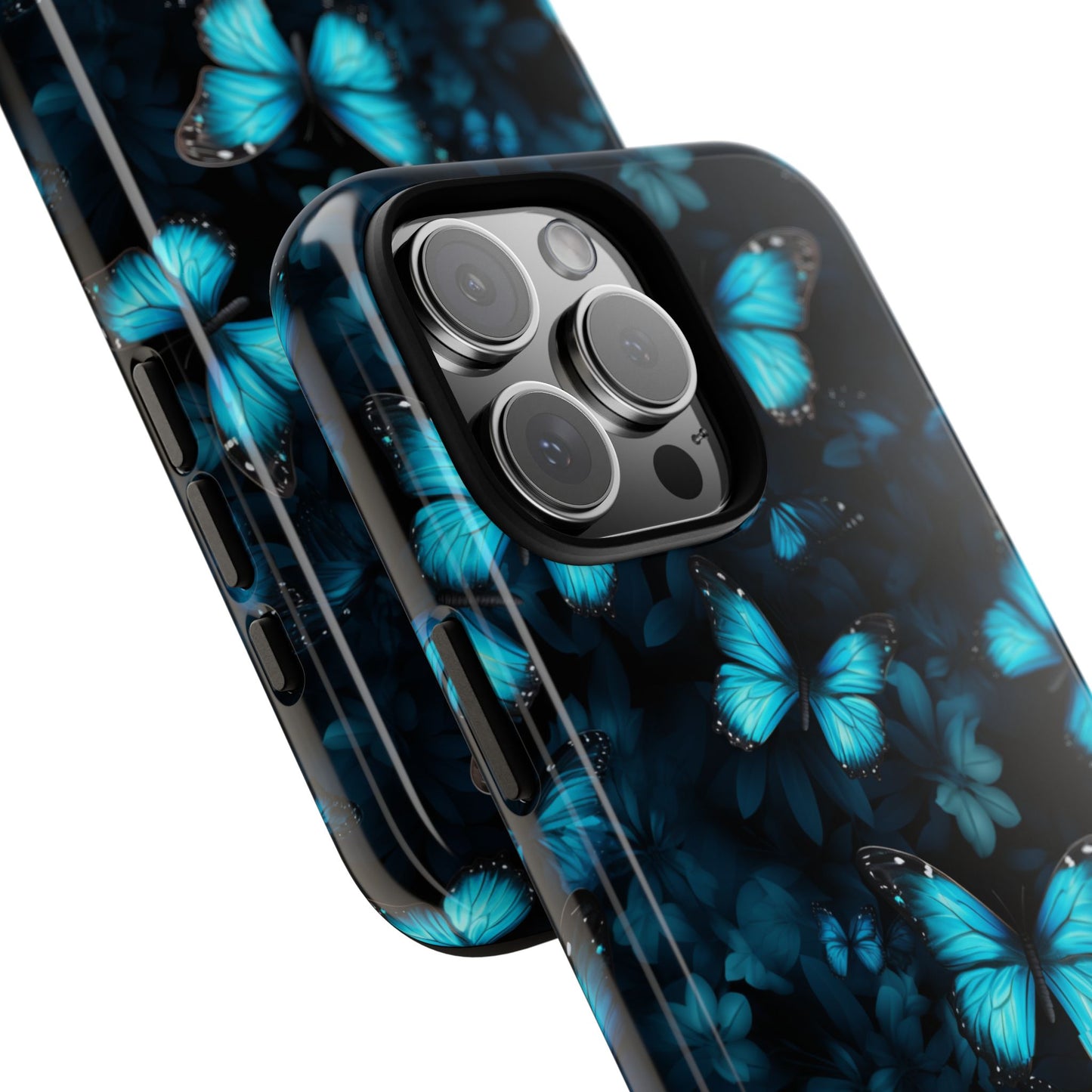 Blue Butterflies iPhone Tough Case