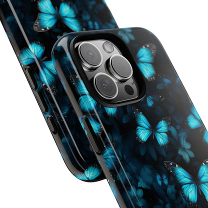 Blue Butterflies iPhone Tough Case