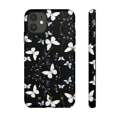 White Butterflies iPhone Tough Case