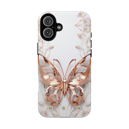 Rose Gold Butterfly iPhone Case