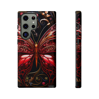 Red Butterfly Samsung Galaxy S Tough Case