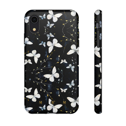 White Butterflies iPhone Tough Case