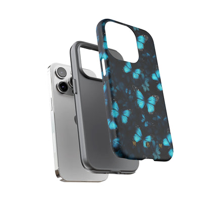 Blue Butterflies iPhone Tough Case