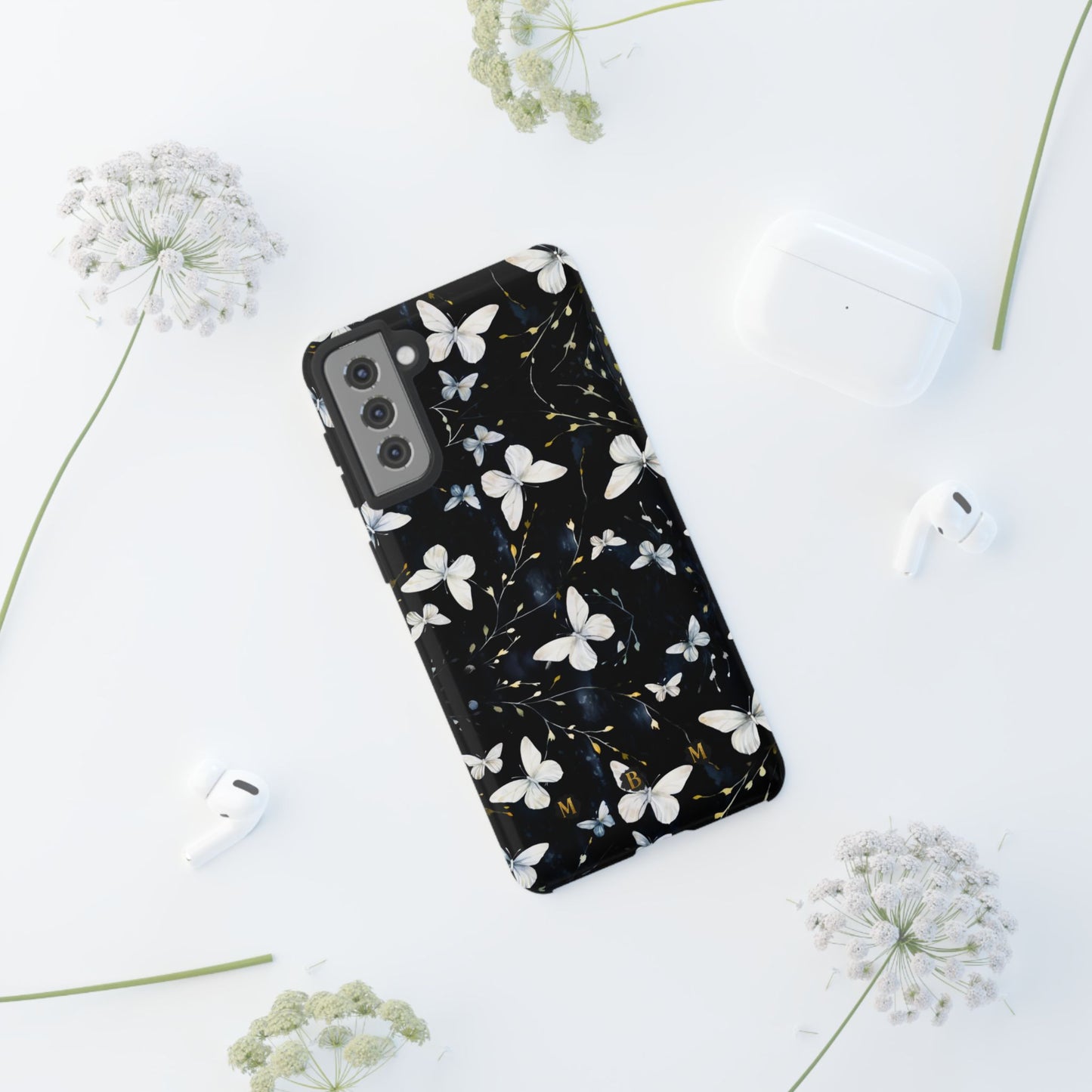 White Butterflies Samsung Galaxy S Tough Case