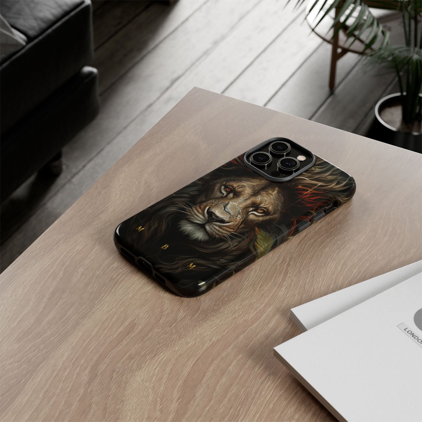 Dark Lion iPhone Tough Case