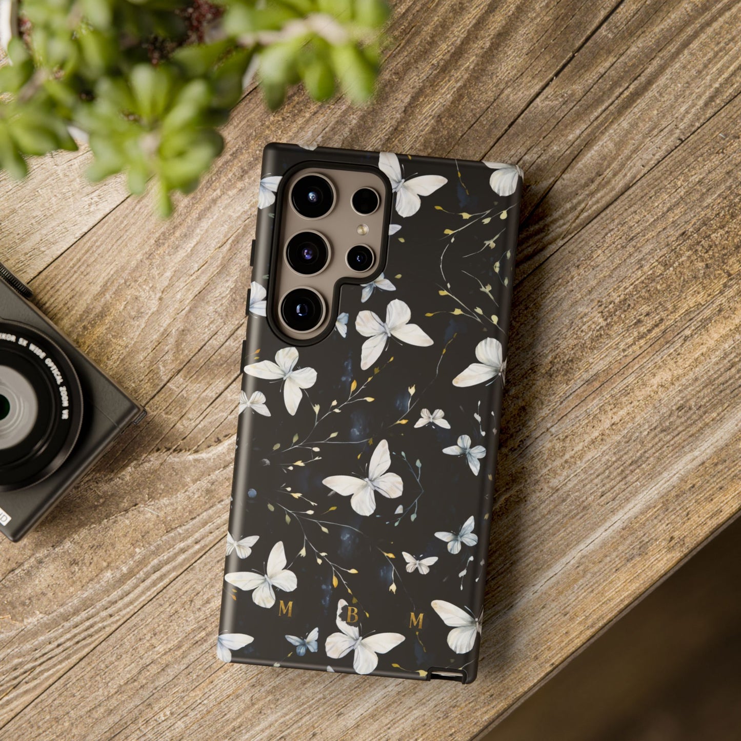 White Butterflies Samsung Galaxy S Tough Case