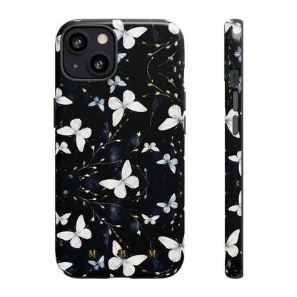 White Butterflies iPhone Tough Case