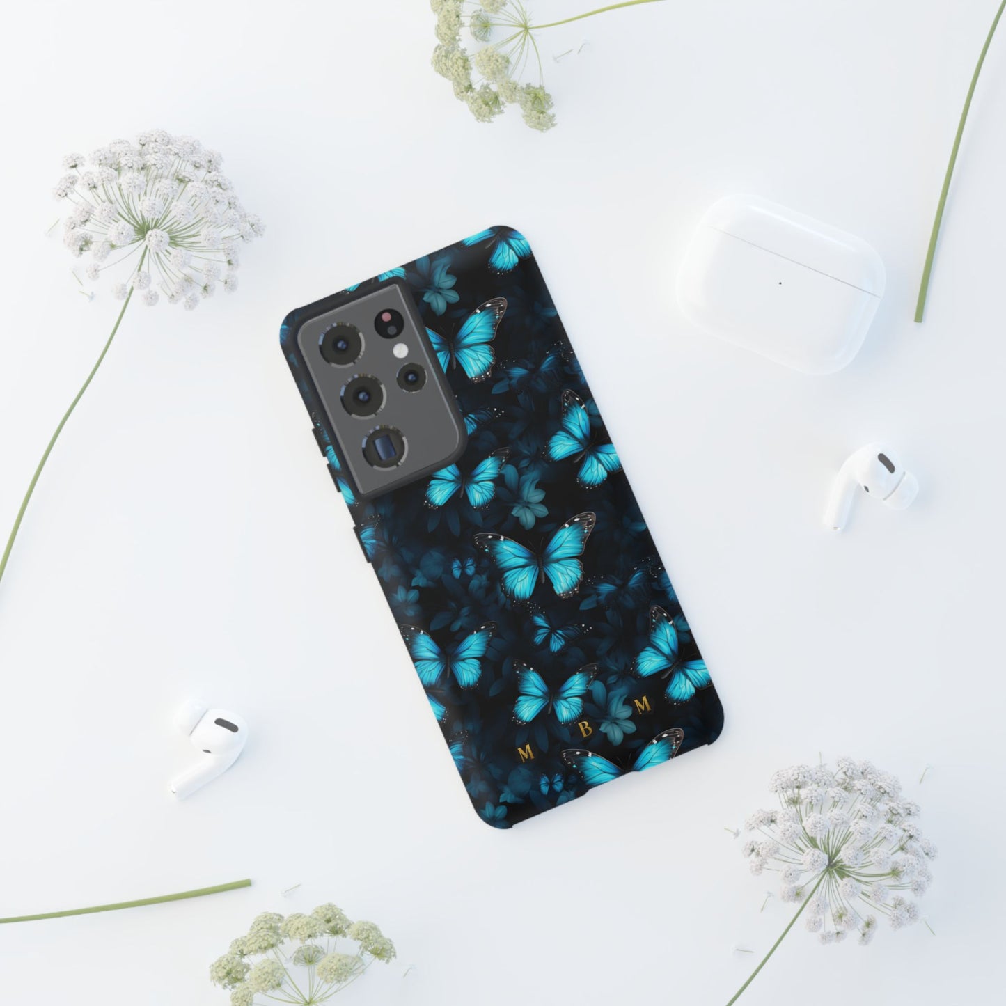 Blue Butterflies Samsung Galaxy S Tough Case