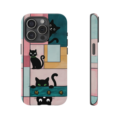Block Cats iPhone Tough Case