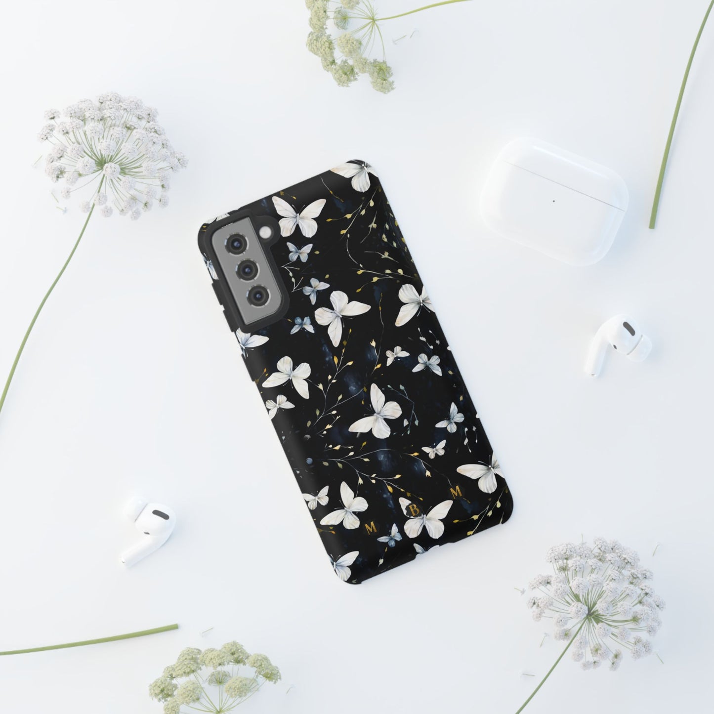White Butterflies Samsung Galaxy S Tough Case