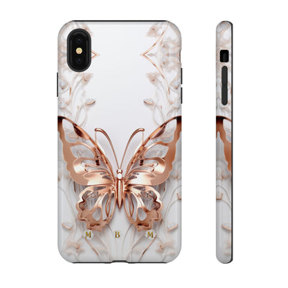 Rose Gold Butterfly iPhone Case