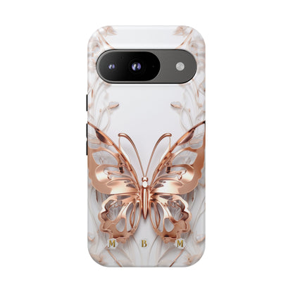 Rose Gold Butterfly Google Pixel Tough Case