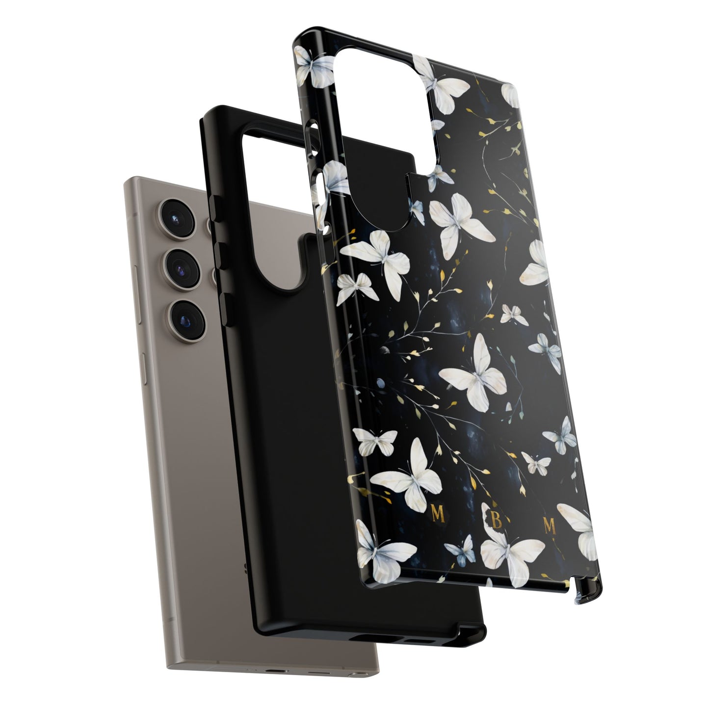 White Butterflies Samsung Galaxy S Tough Case