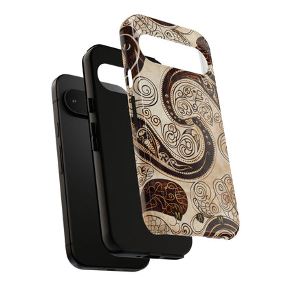 Sepia Scroll Google Pixel Tough Case