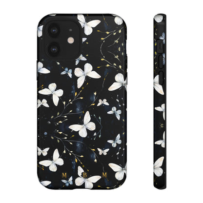 White Butterflies iPhone Tough Case