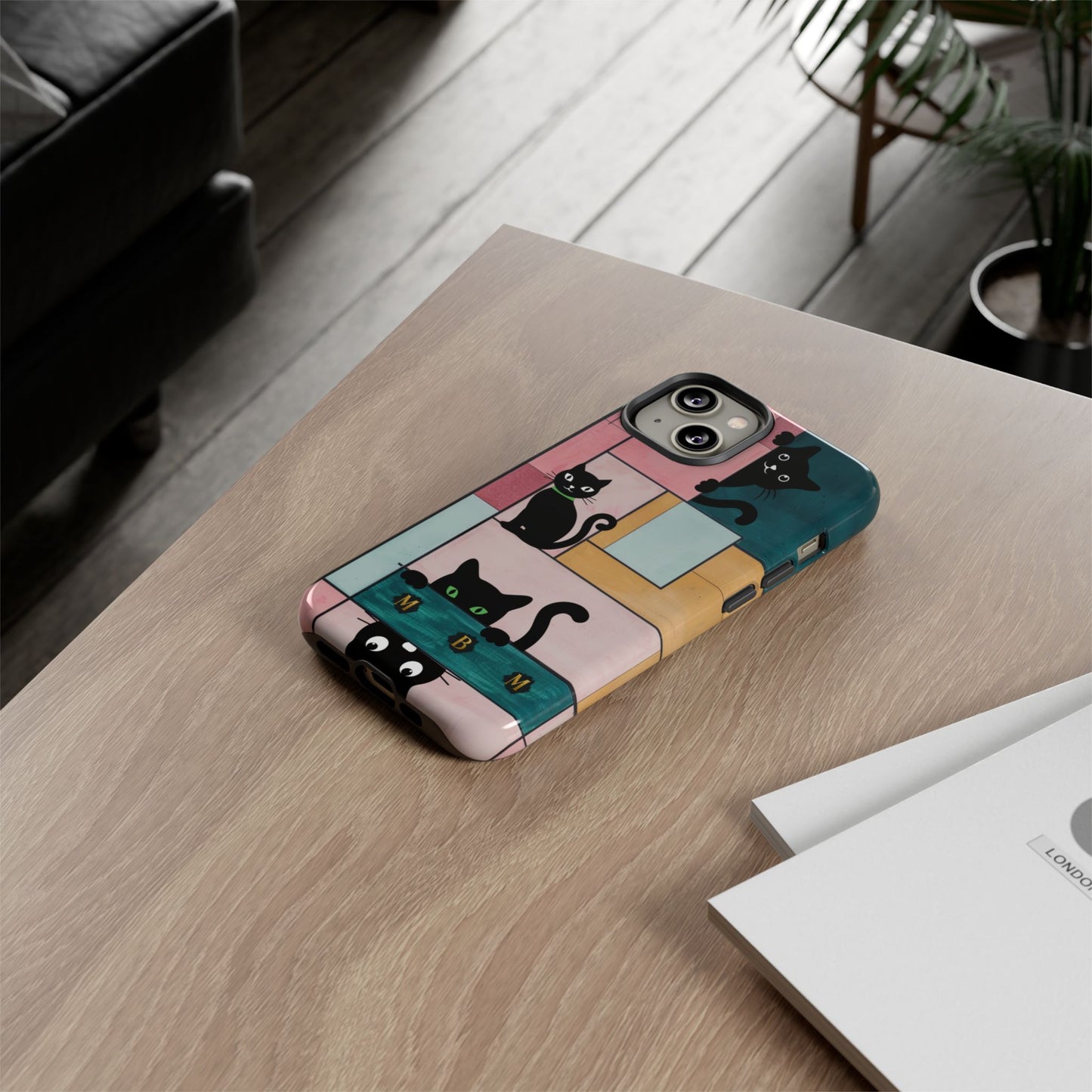 Block Cats iPhone Tough Case