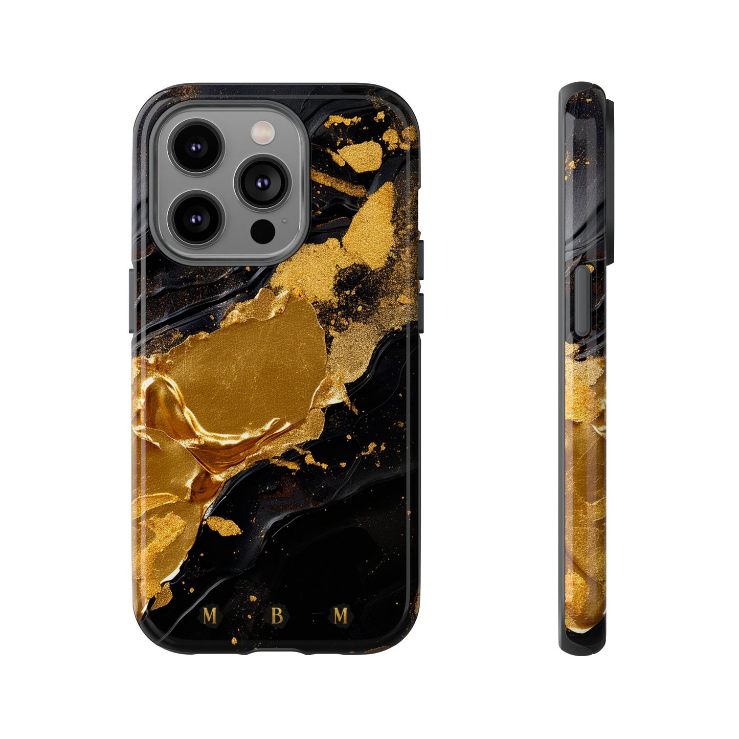 Black Gold iPhone Tough Case
