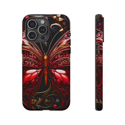 Red Butterfly iPhone Tough Case