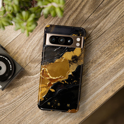 Black Gold Google Pixel Tough Case