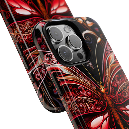 Red Butterfly iPhone Tough Case