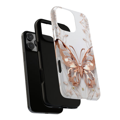 Rose Gold Butterfly iPhone Case