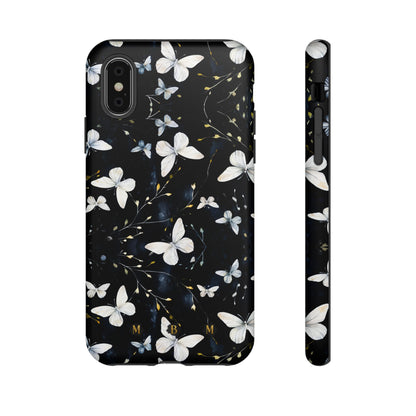 White Butterflies iPhone Tough Case