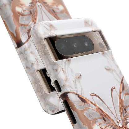 Rose Gold Butterfly Google Pixel Tough Case