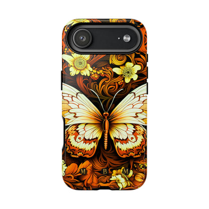 Vintage Orange iPhone Tough Case