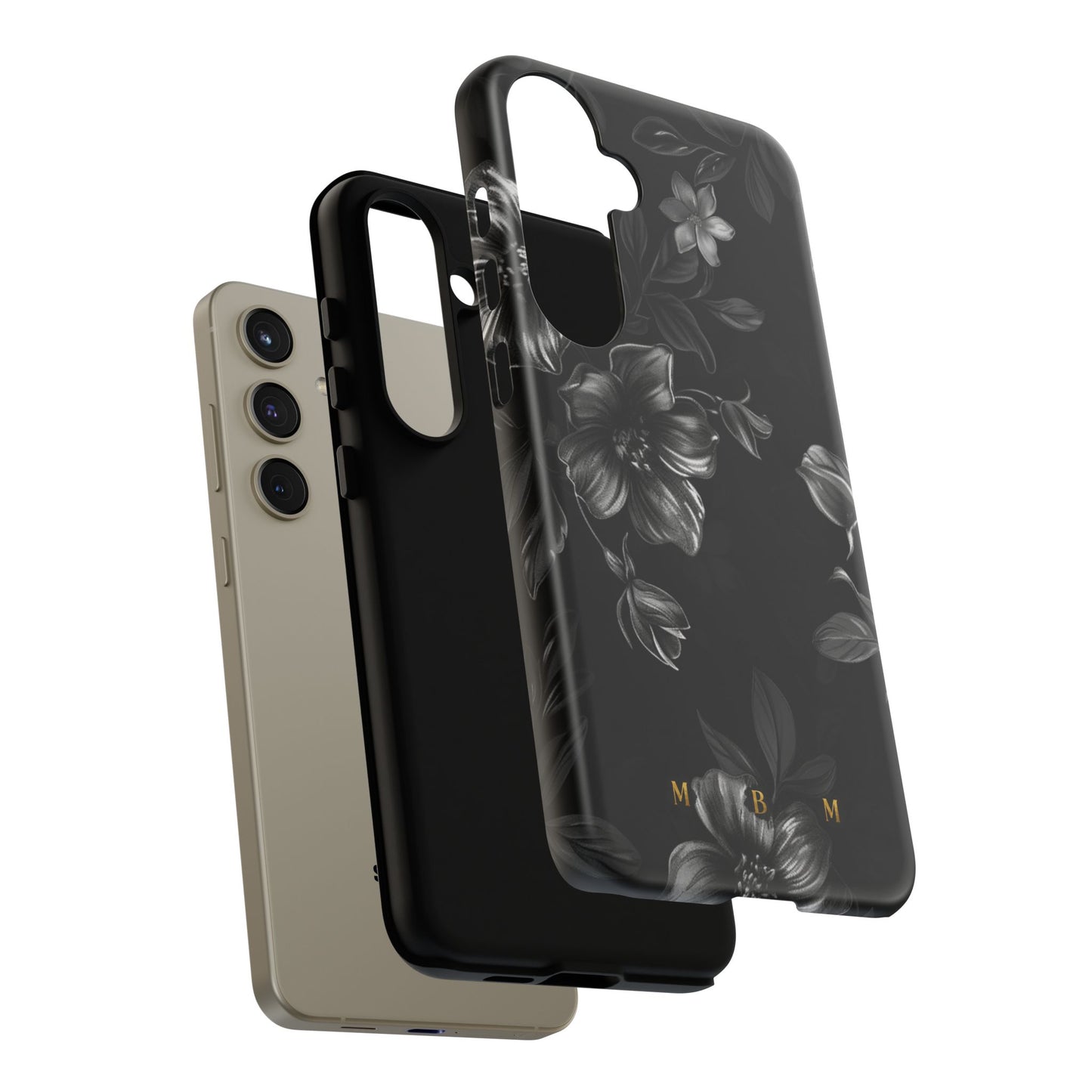 Midnight Flora Samsung Galaxy S Tough Case